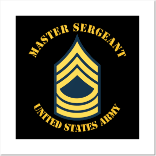 MSG - Master Sergeant  - Blue Posters and Art